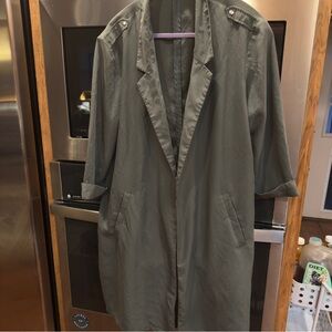 H&M Olive Trench‎ Style Lightweight Jacket